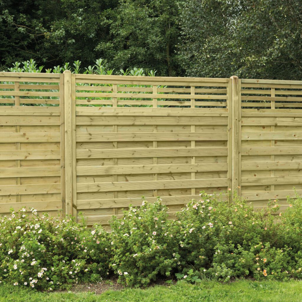 Forest Garden 1.8m x 1.8m Pressure Treated Decorative Kyoto Fence Panel – Pack of 3 5013053148945 2
